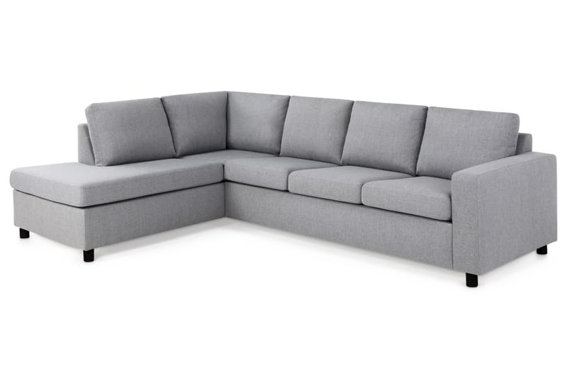 Crazy 4-sits Vänstervänd L-formad Schäslongsoffa i Tyg - Grå - Products - Möbler - Soffa - Divansoffa & schäslongsoffa - 3 sits soffa med divan