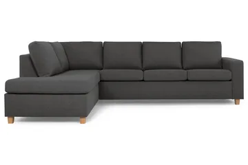 Crazy 4-sits Vänstervänd L-formad Schäslongsoffa i Tyg - Mörkgrå - Products - Möbler - Soffa - Divansoffa & schäslongsoffa - 3 sits soffa med divan