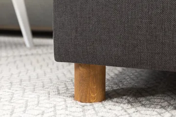 Crazy 4-sits Vänstervänd L-formad Schäslongsoffa i Tyg - Mörkgrå - Products - Möbler - Soffa - Divansoffa & schäslongsoffa - 3 sits soffa med divan