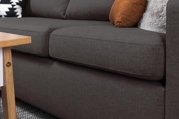 Crazy 4-sits Vänstervänd L-formad Schäslongsoffa i Tyg - Mörkgrå - Products - Möbler - Soffa - Divansoffa & schäslongsoffa - 3 sits soffa med divan