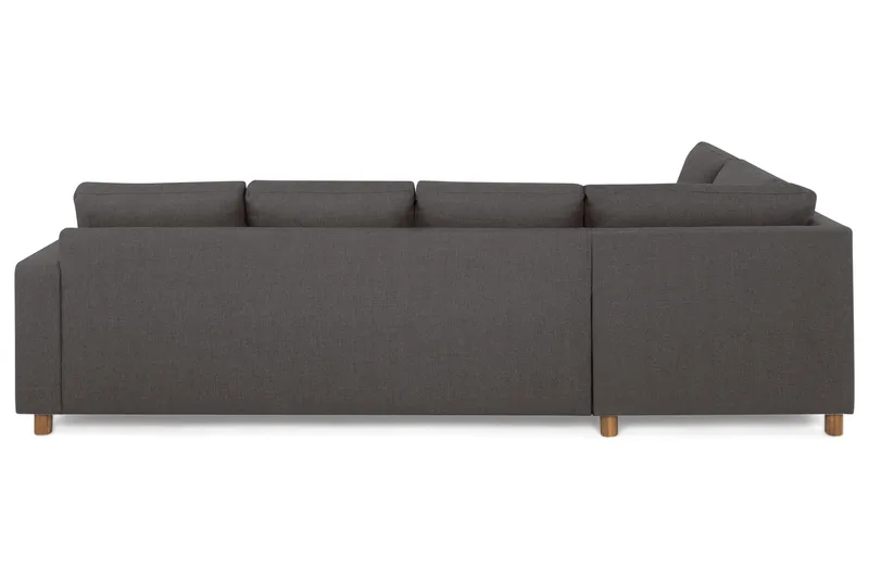 Crazy 4-sits Vänstervänd L-formad Schäslongsoffa i Tyg - Mörkgrå - Products - Möbler - Soffa - Divansoffa & schäslongsoffa - 3 sits soffa med divan