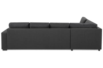 Crazy 4-sits Vänstervänd L-formad Schäslongsoffa i Tyg - Mörkgrå - Products - Möbler - Soffa - Divansoffa & schäslongsoffa - 3 sits soffa med divan