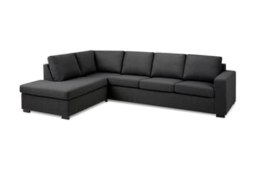 Crazy 4-sits Vänstervänd L-formad Schäslongsoffa i Tyg - Mörkgrå - Products - Möbler - Soffa - Divansoffa & schäslongsoffa - 3 sits soffa med divan