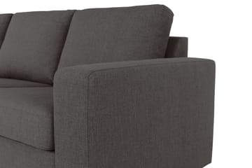 Crazy 4-sits Vänstervänd L-formad Schäslongsoffa i Tyg - Mörkgrå - Products - Möbler - Soffa - Divansoffa & schäslongsoffa - 3 sits soffa med divan