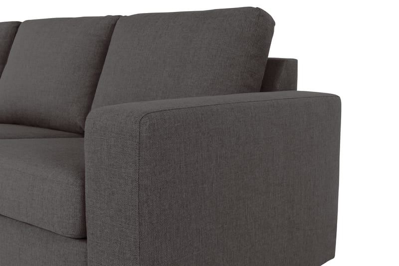 Crazy 4-sits Vänstervänd L-formad Schäslongsoffa i Tyg - Mörkgrå - Products - Möbler - Soffa - Divansoffa & schäslongsoffa - 3 sits soffa med divan