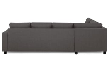 Crazy 4-sits Vänstervänd L-formad Schäslongsoffa i Tyg - Mörkgrå - Products - Möbler - Soffa - Divansoffa & schäslongsoffa - 3 sits soffa med divan
