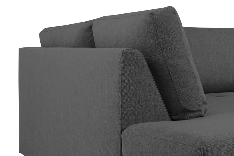 Crazy 4-sits Vänstervänd L-formad Schäslongsoffa i Tyg - Mörkgrå - Products - Möbler - Soffa - Divansoffa & schäslongsoffa - 3 sits soffa med divan