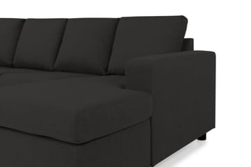Crazy 4-sits Vänstervänd U-formad Large Soffa med Divan och Schäslong i Tyg - Antracit - Products - Möbler - Soffa - Divansoffa & schäslongsoffa - 4 sits soffa med divan