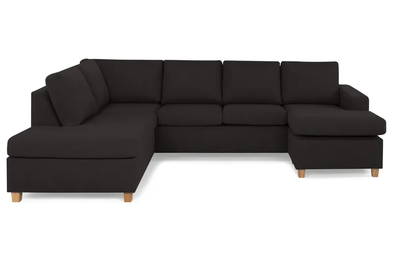 Crazy 4-sits Vänstervänd U-formad Large Soffa med Divan och Schäslong i Tyg - Antracit - Products - Möbler - Soffa - Divansoffa & schäslongsoffa - 4 sits soffa med divan