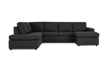 Crazy 4-sits Vänstervänd U-formad Large Soffa med Divan och Schäslong i Tyg