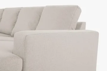 Crazy 4-sits Vänstervänd U-formad Large Soffa med Divan och Schäslong i Tyg - Beige - Products - Möbler - Soffa - Divansoffa & schäslongsoffa - 4 sits soffa med divan