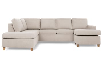 Crazy 4-sits Vänstervänd U-formad Large Soffa med Divan och Schäslong i Tyg - Beige - Products - Möbler - Soffa - Divansoffa & schäslongsoffa - 4 sits soffa med divan