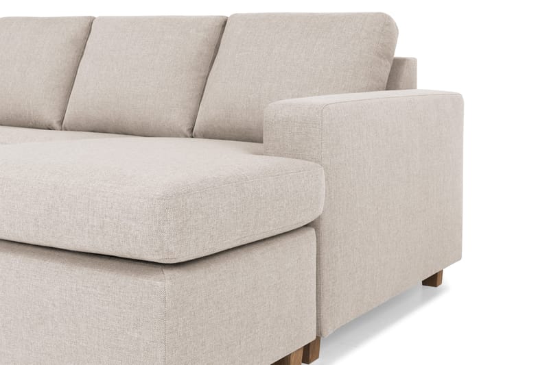Crazy 4-sits Vänstervänd U-formad Large Soffa med Divan och Schäslong i Tyg - Beige - Products - Möbler - Soffa - Divansoffa & schäslongsoffa - 4 sits soffa med divan