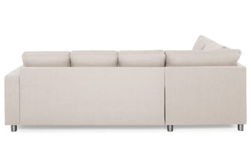 Crazy 4-sits Vänstervänd U-formad Large Soffa med Divan och Schäslong i Tyg - Beige - Products - Möbler - Soffa - Divansoffa & schäslongsoffa - 4 sits soffa med divan