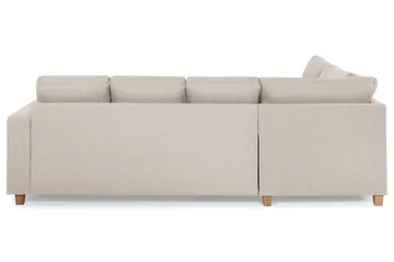 Crazy 4-sits Vänstervänd U-formad Large Soffa med Divan och Schäslong i Tyg - Beige - Products - Möbler - Soffa - Divansoffa & schäslongsoffa - 4 sits soffa med divan