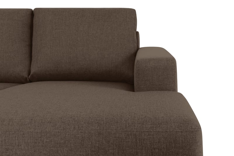 Crazy 4-sits Vänstervänd U-formad Large Soffa med Divan och Schäslong i Tyg - Brun - Products - Möbler - Soffa - Divansoffa & schäslongsoffa - 3 sits soffa med divan