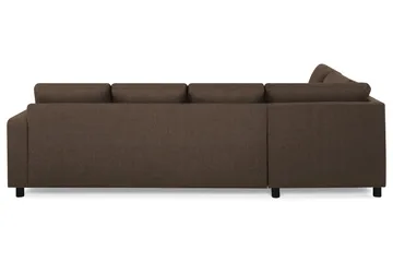 Crazy 4-sits Vänstervänd U-formad Large Soffa med Divan och Schäslong i Tyg - Brun - Products - Möbler - Soffa - Divansoffa & schäslongsoffa - 3 sits soffa med divan