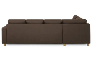 Crazy 4-sits Vänstervänd U-formad Large Soffa med Divan och Schäslong i Tyg - Brun - Products - Möbler - Soffa - Divansoffa & schäslongsoffa - 4 sits soffa med divan