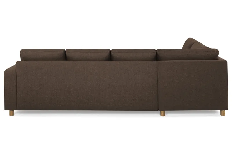 Crazy 4-sits Vänstervänd U-formad Large Soffa med Divan och Schäslong i Tyg - Brun - Products - Möbler - Soffa - Divansoffa & schäslongsoffa - 4 sits soffa med divan