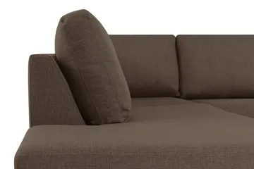 Crazy 4-sits Vänstervänd U-formad Large Soffa med Divan och Schäslong i Tyg - Brun - Products - Möbler - Soffa - Divansoffa & schäslongsoffa - 4 sits soffa med divan