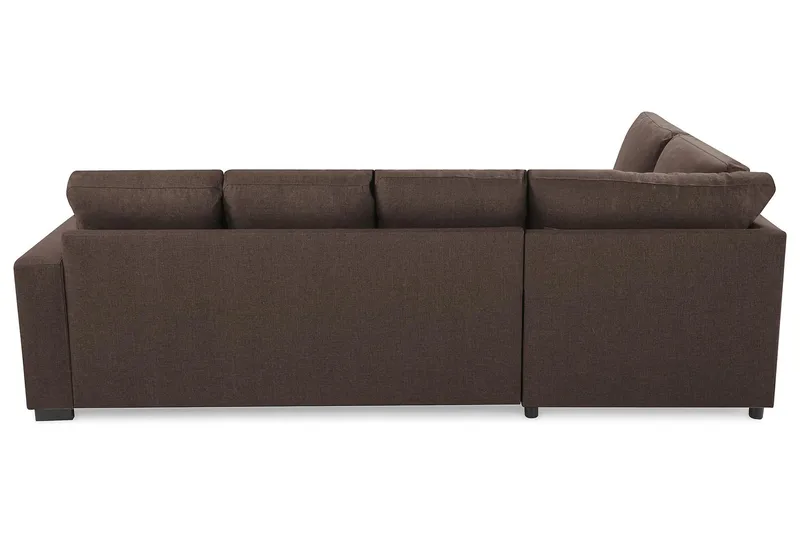 Crazy 4-sits Vänstervänd U-formad Large Soffa med Divan och Schäslong i Tyg - Brun - Products - Möbler - Soffa - Divansoffa & schäslongsoffa - 4 sits soffa med divan