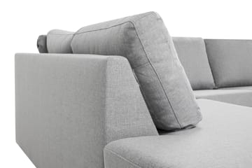 Crazy 4-sits Vänstervänd U-formad Large Soffa med Divan och Schäslong i Tyg - Grå - Products - Möbler - Soffa - Divansoffa & schäslongsoffa - 4 sits soffa med divan
