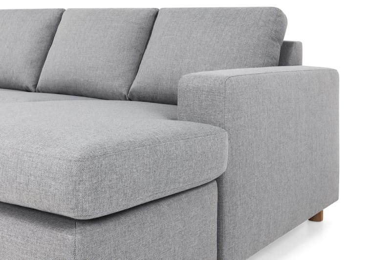 Crazy 4-sits Vänstervänd U-formad Large Soffa med Divan och Schäslong i Tyg - Grå - Products - Möbler - Soffa - Divansoffa & schäslongsoffa - 4 sits soffa med divan