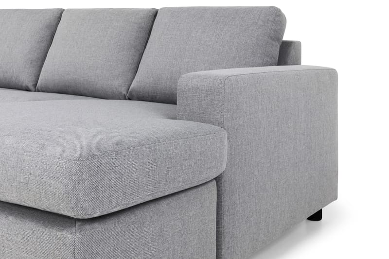 Crazy 4-sits Vänstervänd U-formad Large Soffa med Divan och Schäslong i Tyg - Grå - Products - Möbler - Soffa - Divansoffa & schäslongsoffa - 4 sits soffa med divan