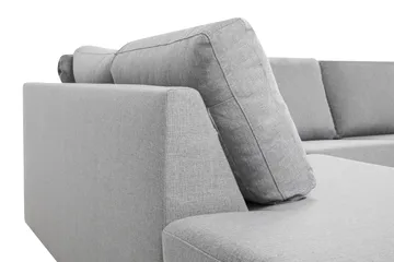 Crazy 4-sits Vänstervänd U-formad Large Soffa med Divan och Schäslong i Tyg - Grå - Products - Möbler - Soffa - Divansoffa & schäslongsoffa - 4 sits soffa med divan