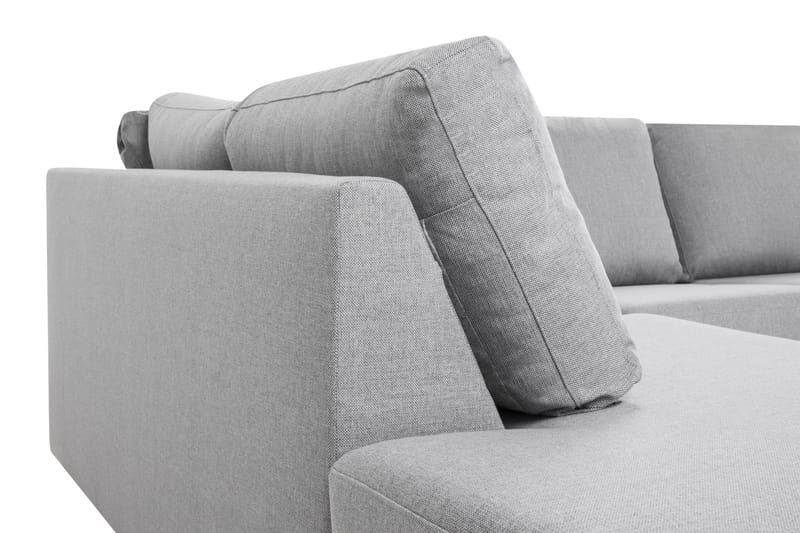 Crazy 4-sits Vänstervänd U-formad Large Soffa med Divan och Schäslong i Tyg - Grå - Products - Möbler - Soffa - Divansoffa & schäslongsoffa - 4 sits soffa med divan