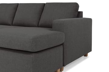 Crazy 4-sits Vänstervänd U-formad Large Soffa med Divan och Schäslong i Tyg - Mörkgrå - Products - Möbler - Soffa - Divansoffa & schäslongsoffa - 4 sits soffa med divan