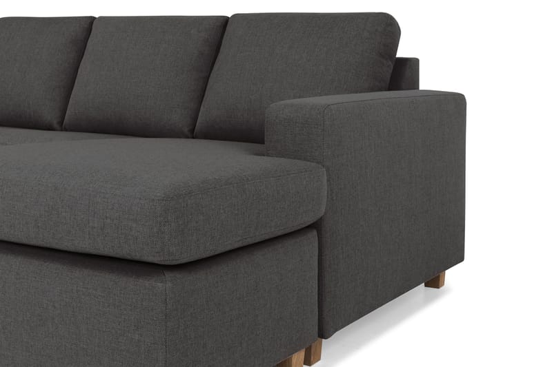Crazy 4-sits Vänstervänd U-formad Large Soffa med Divan och Schäslong i Tyg - Mörkgrå - Products - Möbler - Soffa - Divansoffa & schäslongsoffa - 4 sits soffa med divan