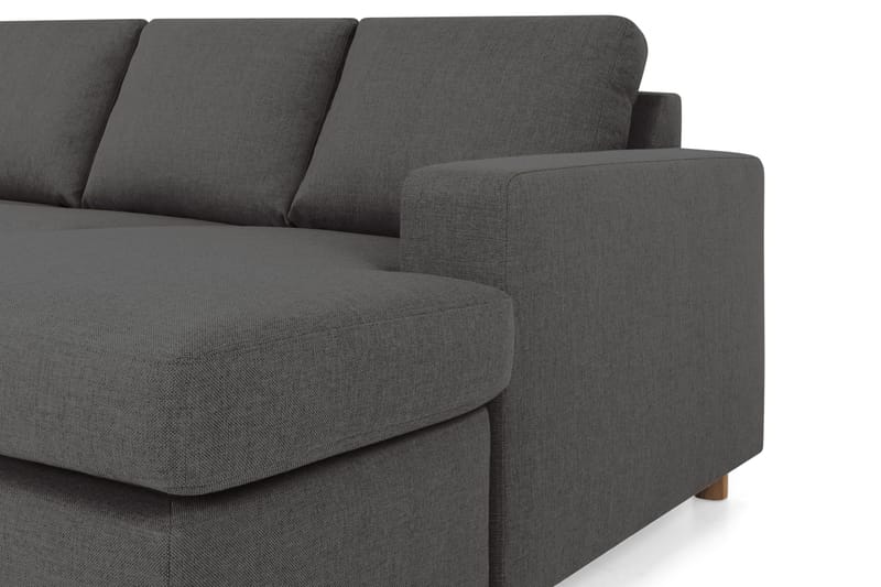 Crazy 4-sits Vänstervänd U-formad Large Soffa med Divan och Schäslong i Tyg - Mörkgrå - Products - Möbler - Soffa - Divansoffa & schäslongsoffa - 4 sits soffa med divan