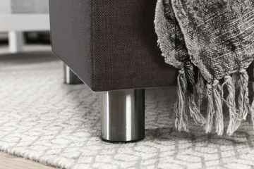 Crazy 4-sits Vänstervänd U-formad Small Soffa med Divan och Schäslong i Tyg - Mörkgrå - Products - Möbler - Soffa - Divansoffa & schäslongsoffa - 3 sits soffa med divan