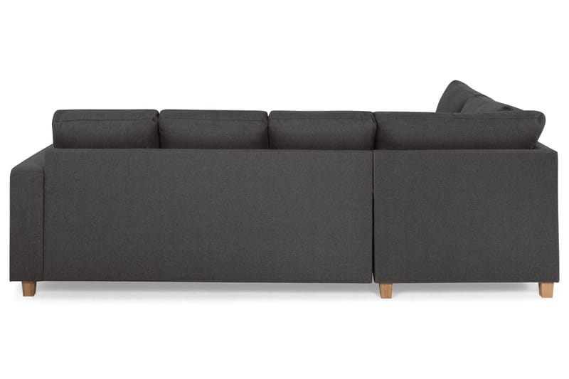 Crazy 4-sits Vänstervänd U-formad Small Soffa med Divan och Schäslong i Tyg - Mörkgrå - Products - Möbler - Soffa - Divansoffa & schäslongsoffa - 3 sits soffa med divan