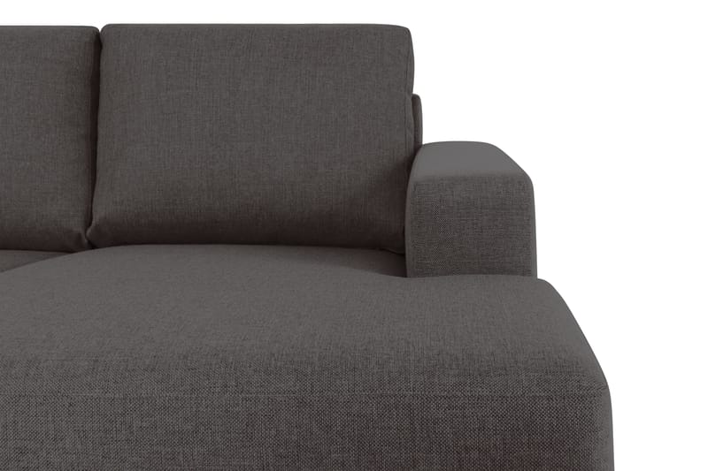 Crazy 4-sits Vänstervänd U-formad Small Soffa med Divan och Schäslong i Tyg - Mörkgrå - Products - Möbler - Soffa - Divansoffa & schäslongsoffa - 3 sits soffa med divan