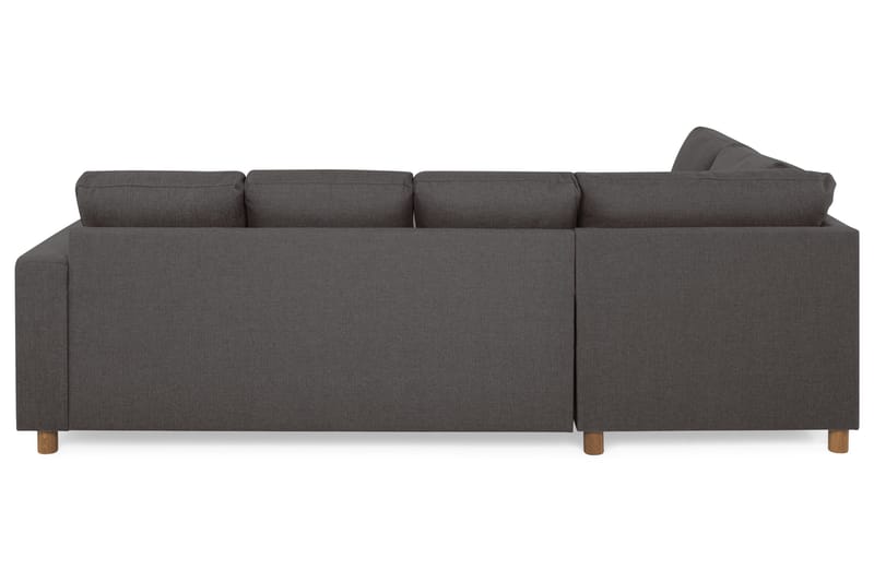 Crazy 4-sits Vänstervänd U-formad Small Soffa med Divan och Schäslong i Tyg - Mörkgrå - Products - Möbler - Soffa - Divansoffa & schäslongsoffa - 3 sits soffa med divan
