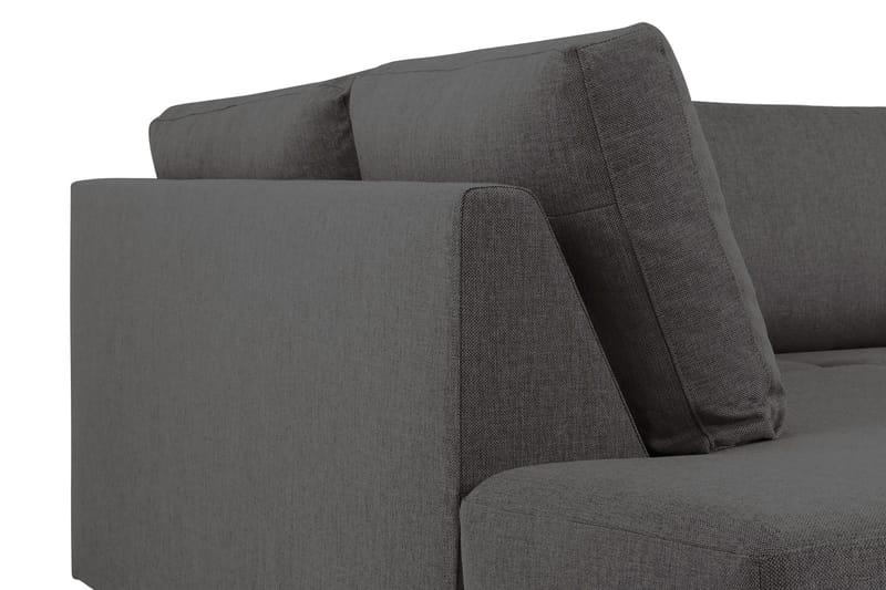 Crazy 4-sits Vänstervänd U-formad Small Soffa med Divan och Schäslong i Tyg - Mörkgrå - Products - Möbler - Soffa - Divansoffa & schäslongsoffa - 3 sits soffa med divan