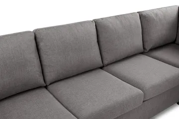 Crazy Limited Edition 4-sits Högervänd L-formad Schäslongsoffa i Tyg - Grå - Products - Möbler - Soffa - Divansoffa & schäslongsoffa - 4 sits soffa med divan