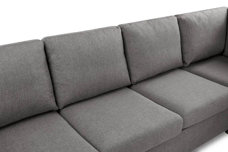 Crazy Limited Edition 4-sits Högervänd L-formad Schäslongsoffa i Tyg - Grå - Products - Möbler - Soffa - Divansoffa & schäslongsoffa - 4 sits soffa med divan