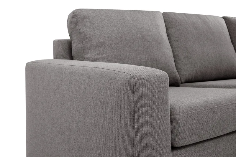 Crazy Limited Edition 4-sits Högervänd L-formad Schäslongsoffa i Tyg - Grå - Products - Möbler - Soffa - Divansoffa & schäslongsoffa - 4 sits soffa med divan
