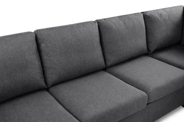Crazy Limited Edition 4-sits Högervänd L-formad Schäslongsoffa i Tyg - Mörkgrå - Products - Möbler - Soffa - Divansoffa & schäslongsoffa - 4 sits soffa med divan