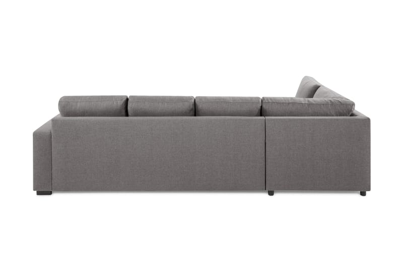 Crazy Limited Edition 4-sits Vänstervänd L-formad Djup Schäslongsoffa i Tyg - Grå - Products - Möbler - Soffa - Divansoffa & schäslongsoffa - 4 sits soffa med divan