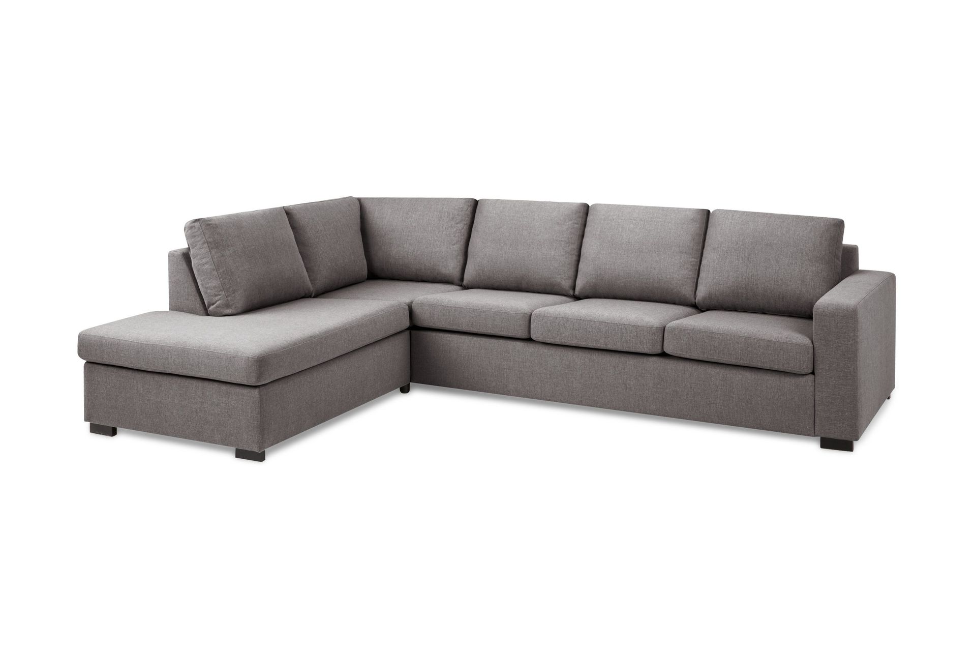 Crazy Limited Edition 4-sits Vänstervänd L-formad Djup Schäslongsoffa i Tyg
