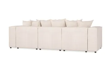 Cubo 4-sits Djup Modulsoffa med Divan i Tyg - Beige - Products - Möbler - Soffa - Divansoffa & schäslongsoffa - 3 sits soffa med divan