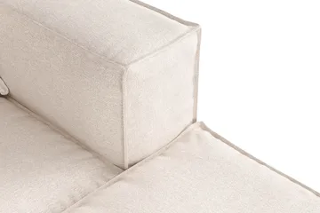 Cubo 4-sits Djup Modulsoffa med Divan i Tyg - Beige - Products - Möbler - Soffa - Divansoffa & schäslongsoffa - 3 sits soffa med divan