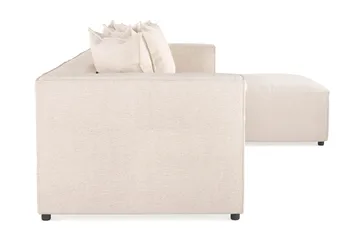 Cubo 4-sits Djup Modulsoffa med Divan i Tyg - Beige - Products - Möbler - Soffa - Divansoffa & schäslongsoffa - 3 sits soffa med divan