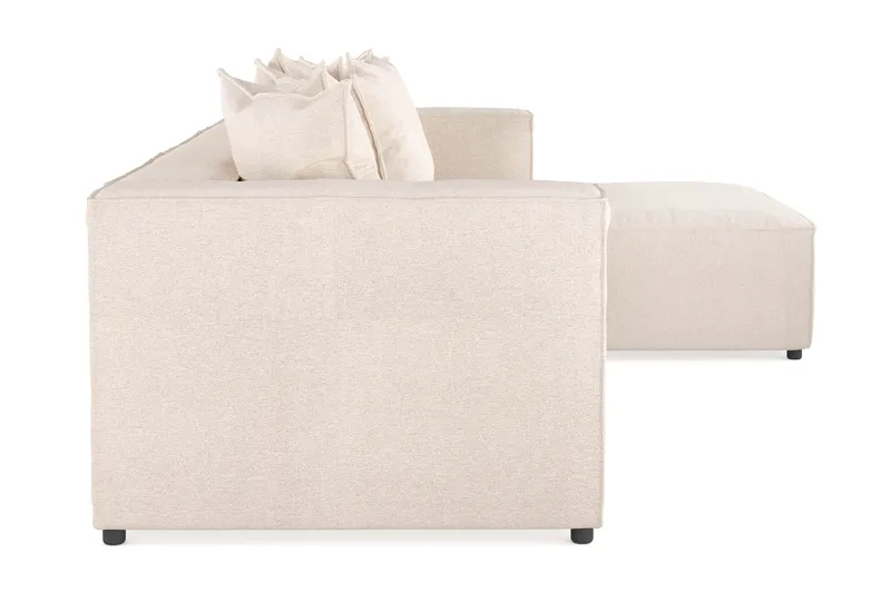 Cubo 4-sits Djup Modulsoffa med Divan i Tyg - Beige - Products - Möbler - Soffa - Divansoffa & schäslongsoffa - 3 sits soffa med divan
