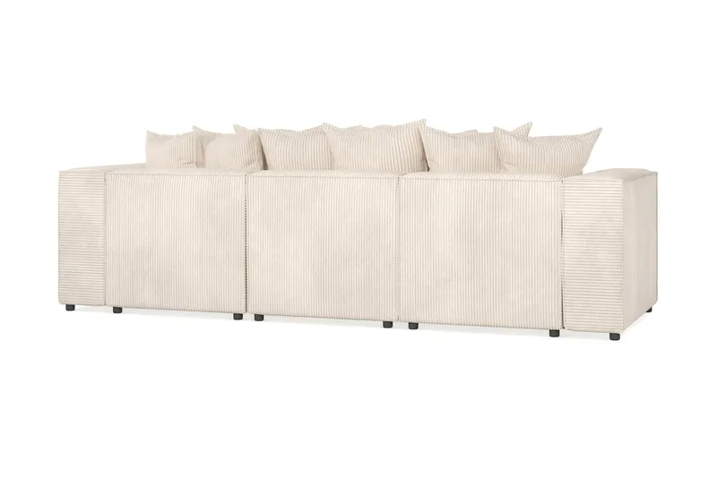 Cubo 4-sits Vändbar L-formad Djup Modulsoffa med Divan i Manchester - Beige - Products - Möbler - Soffa - Divansoffa & schäslongsoffa - 3 sits soffa med divan