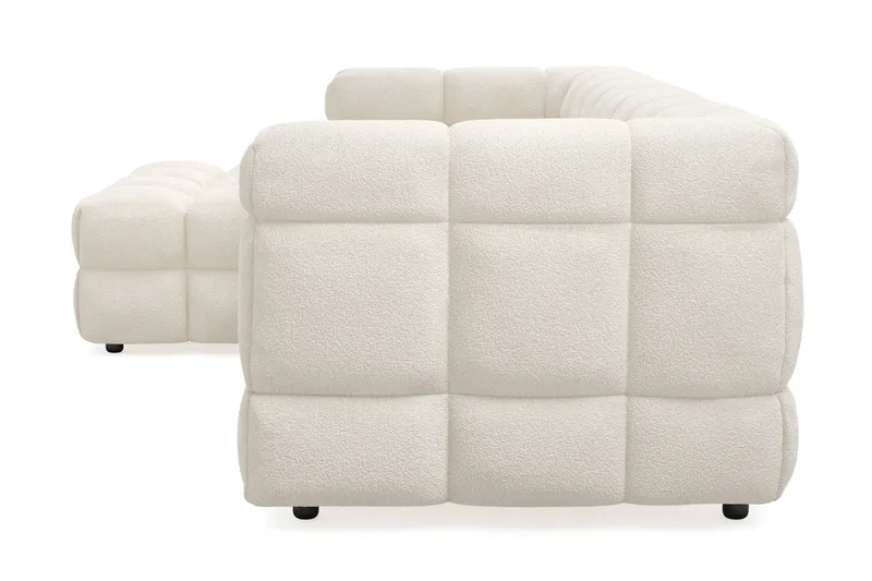 Elise 4-sits Bubblig Soffa med Divan Vänster - Beige - Products - Möbler - Soffa - Divansoffa & schäslongsoffa - 4 sits soffa med divan